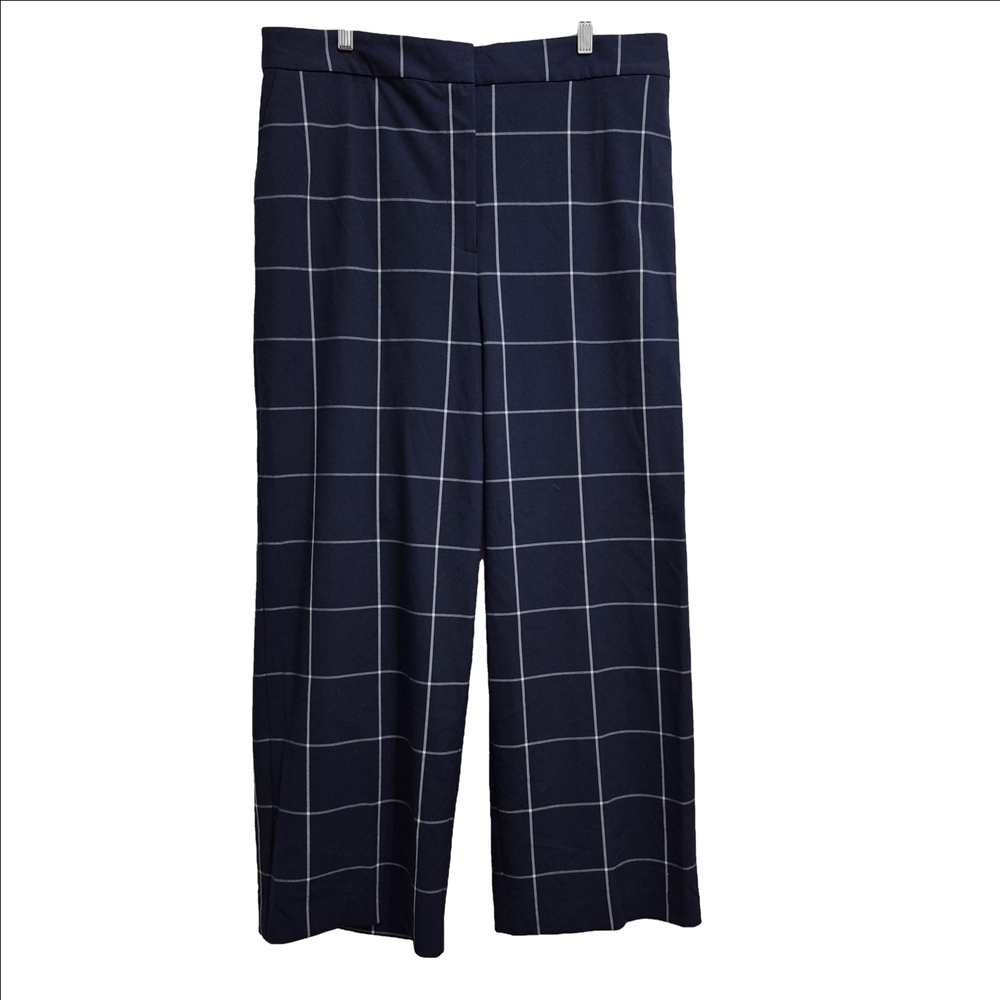Halogen Blue and White Wide Leg‎ Pants Sz 18 - Picture 2 of 8